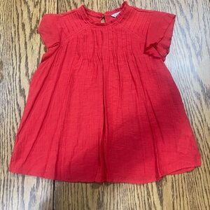 Nanette Lepore Red Blouse with Ruffle Sleeves